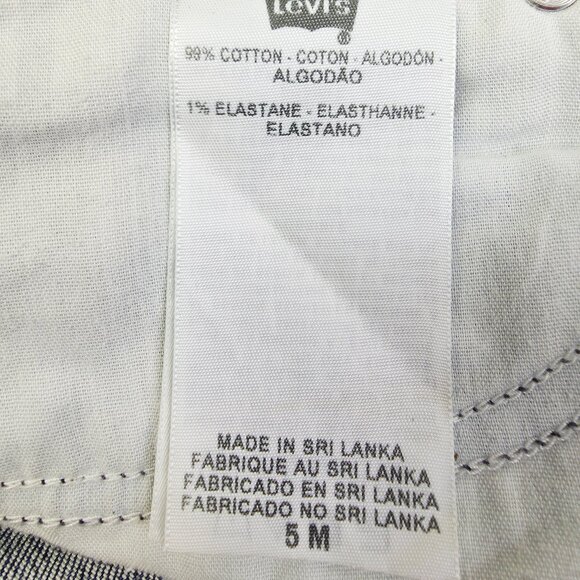 Lev's Demi Curve Size 5M Womens Juniors 30 Inch Inseam Blue Denim Straight Jeans - Picture 5 of 12